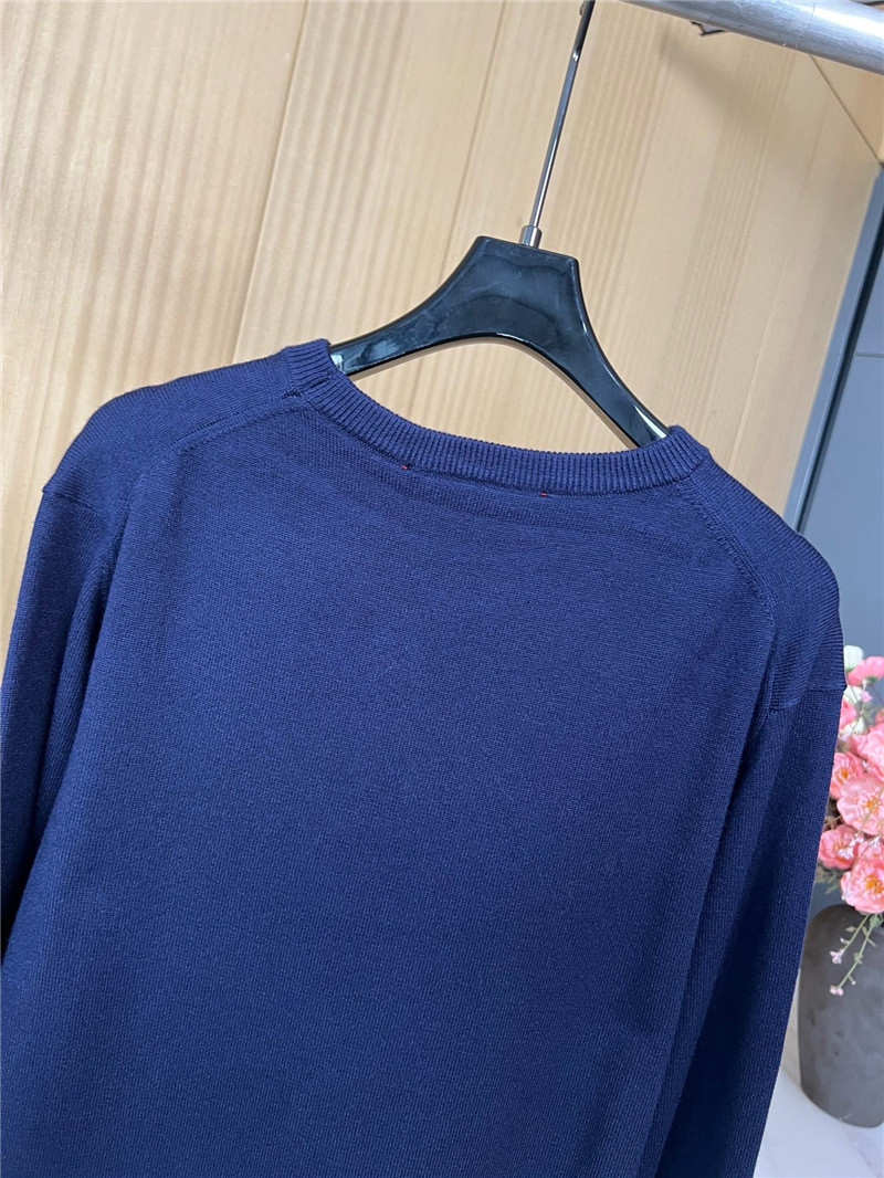 Gvc*1 horsebit intarsia round neck wool sweater replica clothes