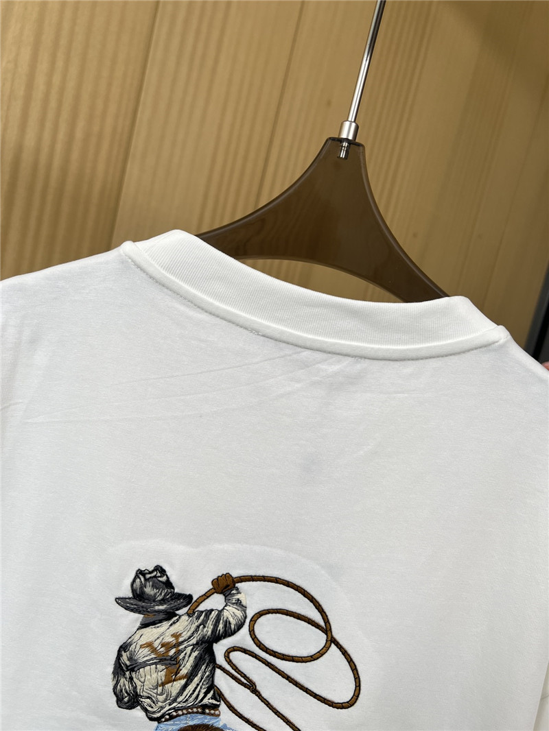 l0vis Vvtt0n lv embroidered short-sleeved t-shirt replica clothes