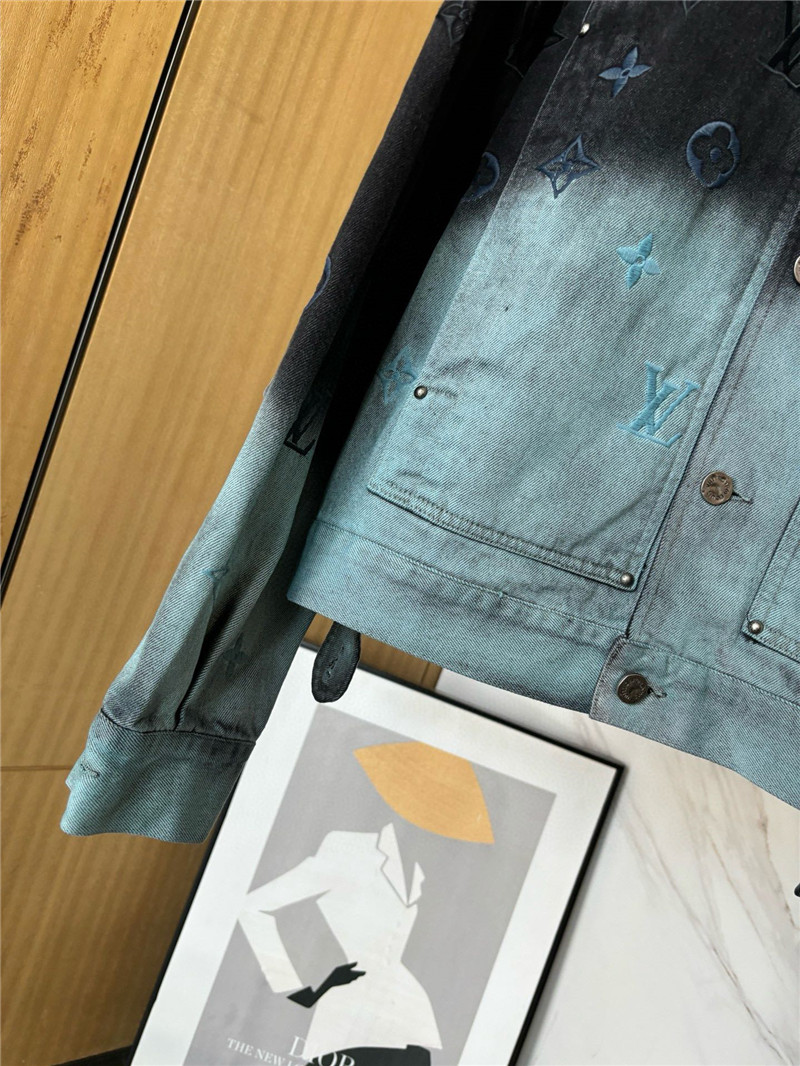 l0vis Vvtt0n lv gradient denim jacket replica clothes