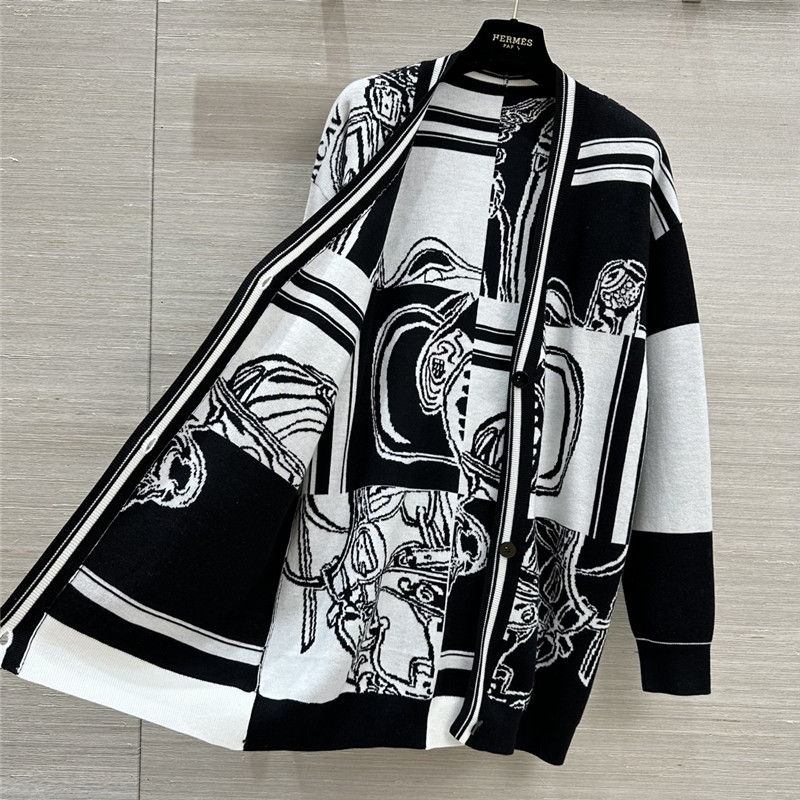 H**me5 golf long-sleeved wool long cardigan replica clothes