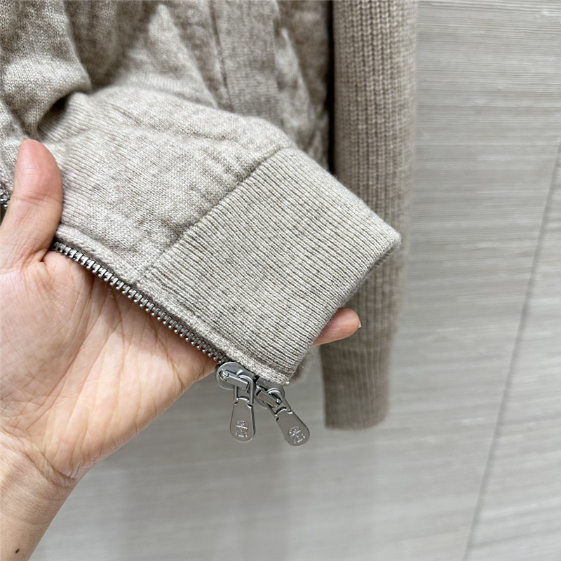 L0r0 P1ana quilted cashmere hooded jacket replica clothing