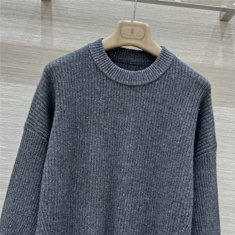 BC sequined cashmere crew neck sweater replicas clothes