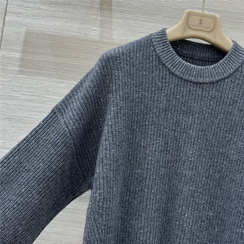 BC sequined cashmere crew neck sweater replicas clothes