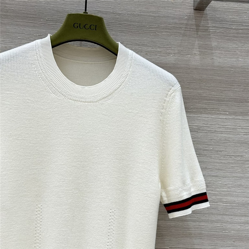 Gvc*1 knitted short-sleeved top replica designer clothes