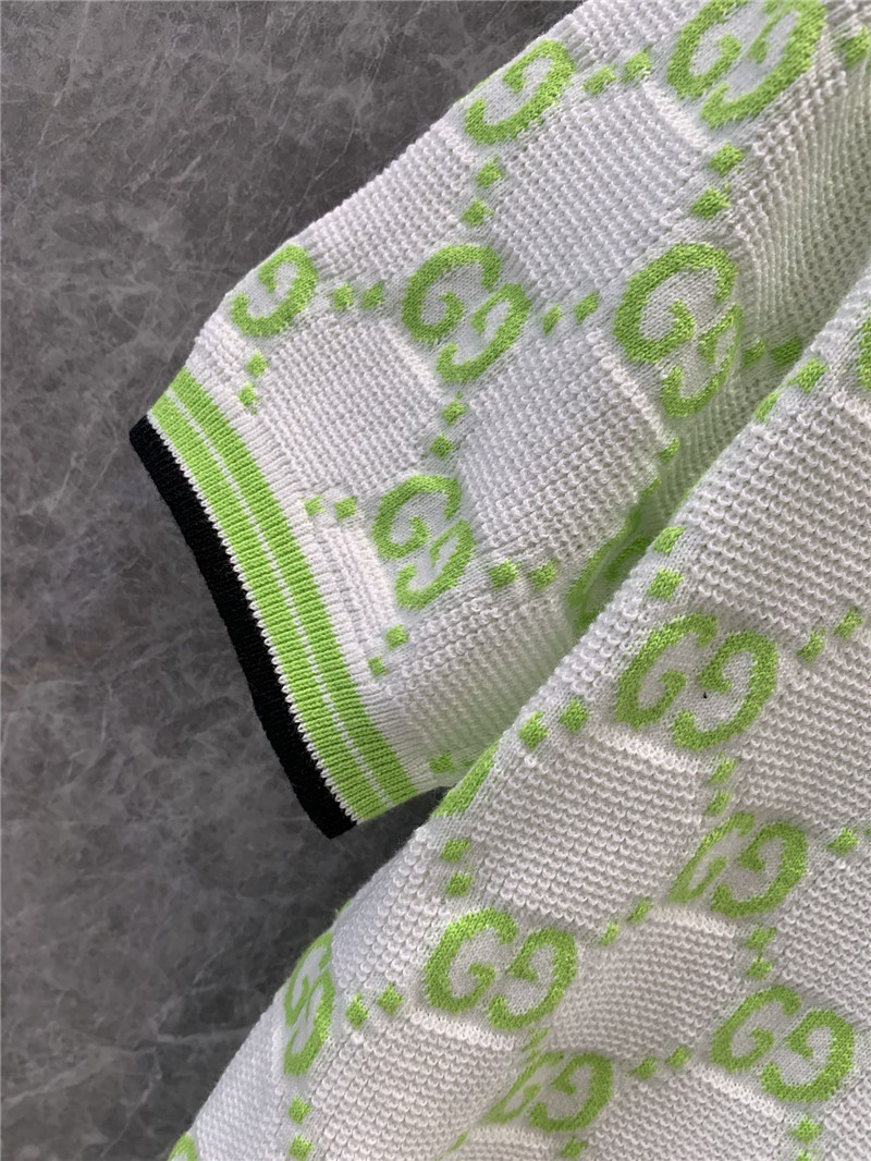 Gvc*1 monogram knitted polo shirt replica d&g clothing