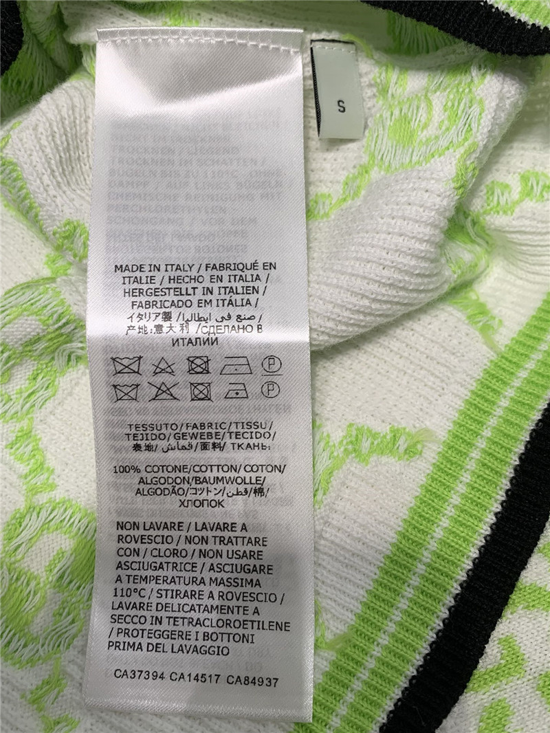 Gvc*1 monogram knitted polo shirt replica d&g clothing