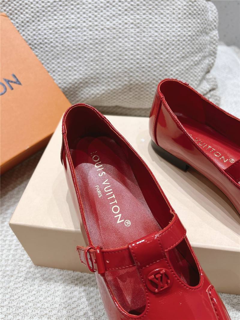 LV Dandy Mary Jane Red Patent Leather