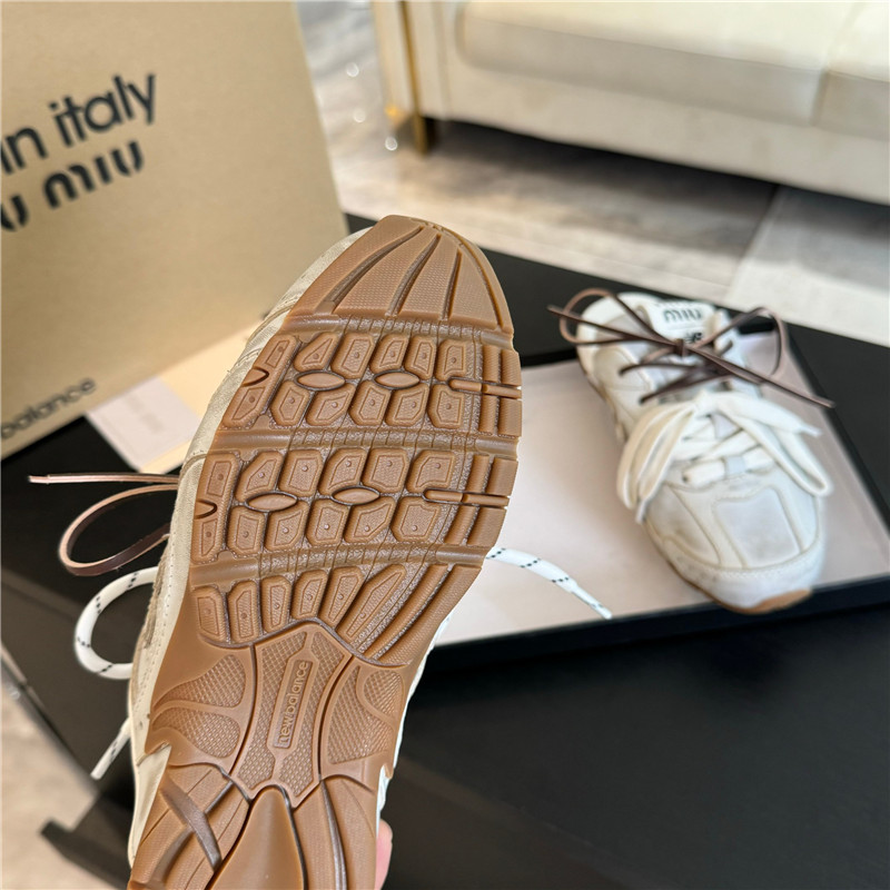 New Balance x Miu Miu 530 SL Deco Calf Leather Mules