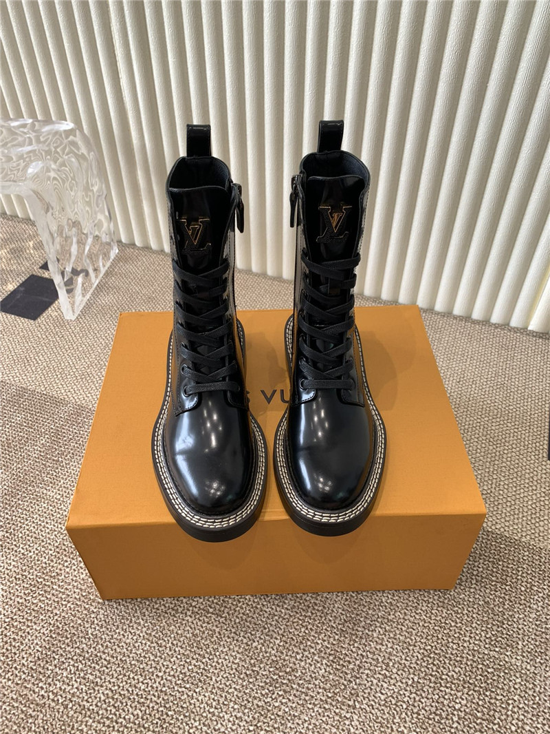 l0vis Vvtt0n patent leather metropolis ranger boots