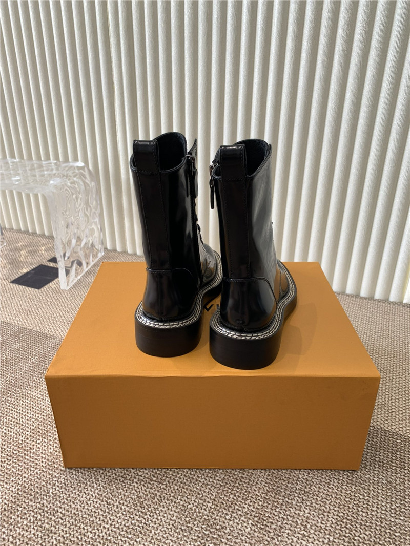 l0vis Vvtt0n patent leather metropolis ranger boots