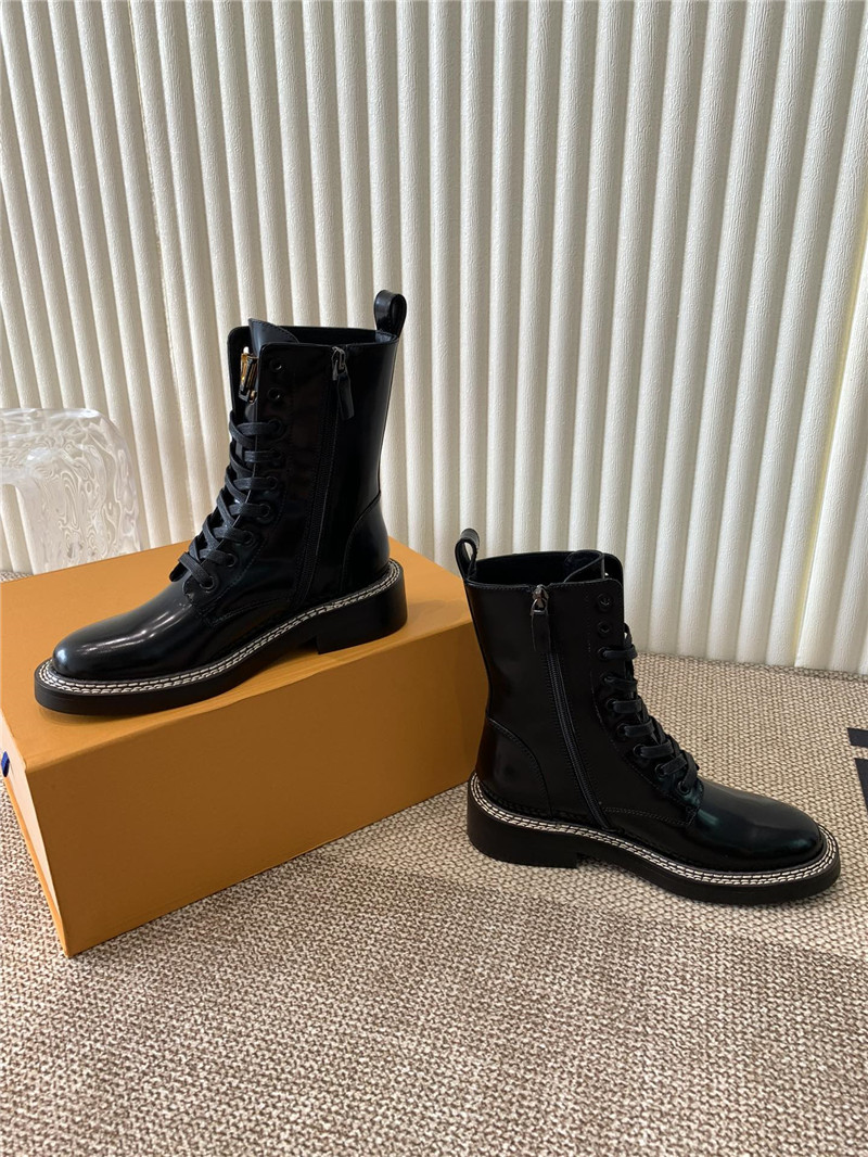 l0vis Vvtt0n patent leather metropolis ranger boots