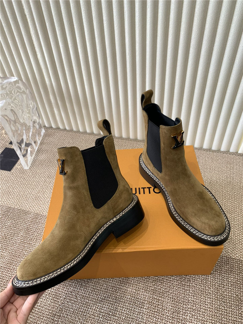 l0vis Vvtt0n brown suede beaubourg ankle chelsea boots
