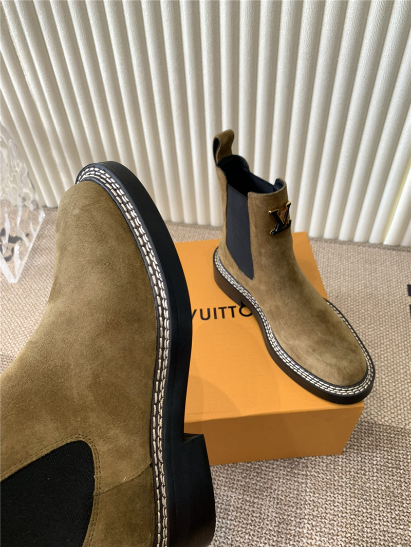 l0vis Vvtt0n brown suede beaubourg ankle chelsea boots