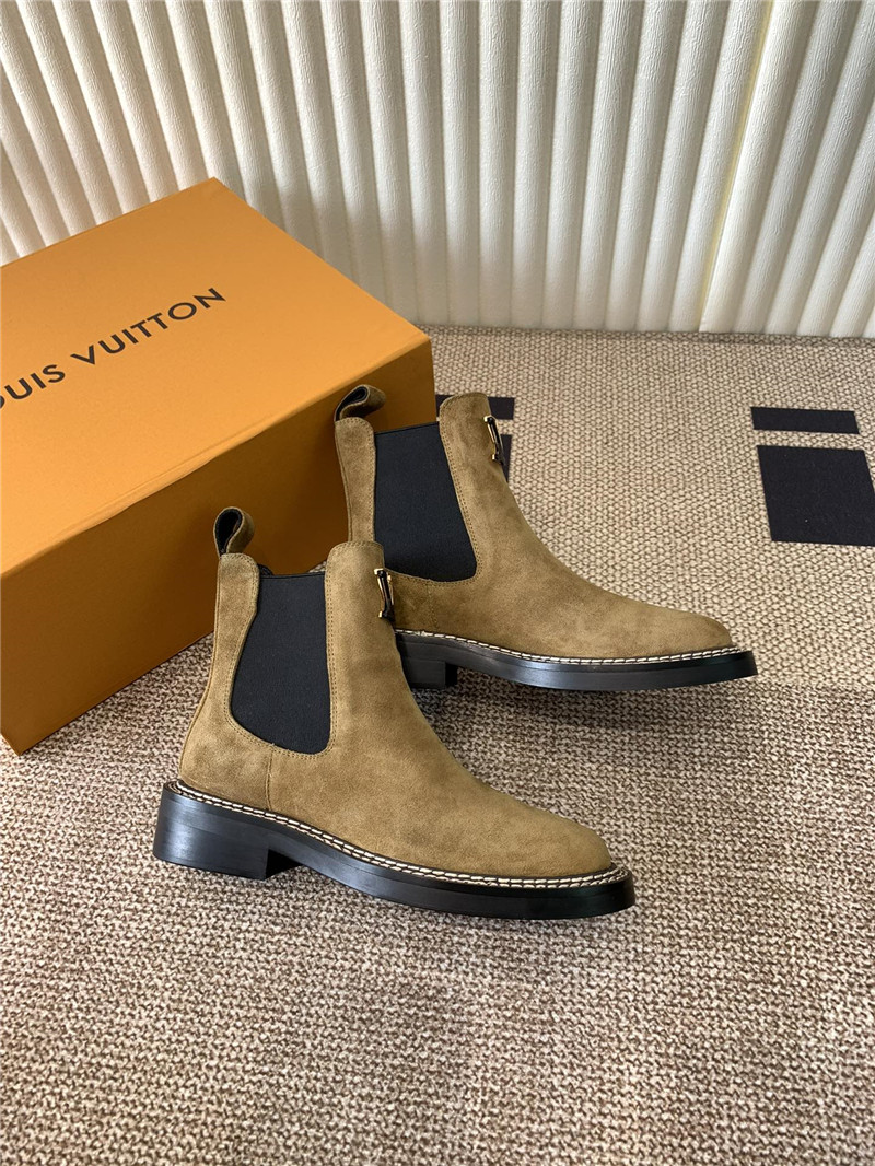 l0vis Vvtt0n brown suede beaubourg ankle chelsea boots
