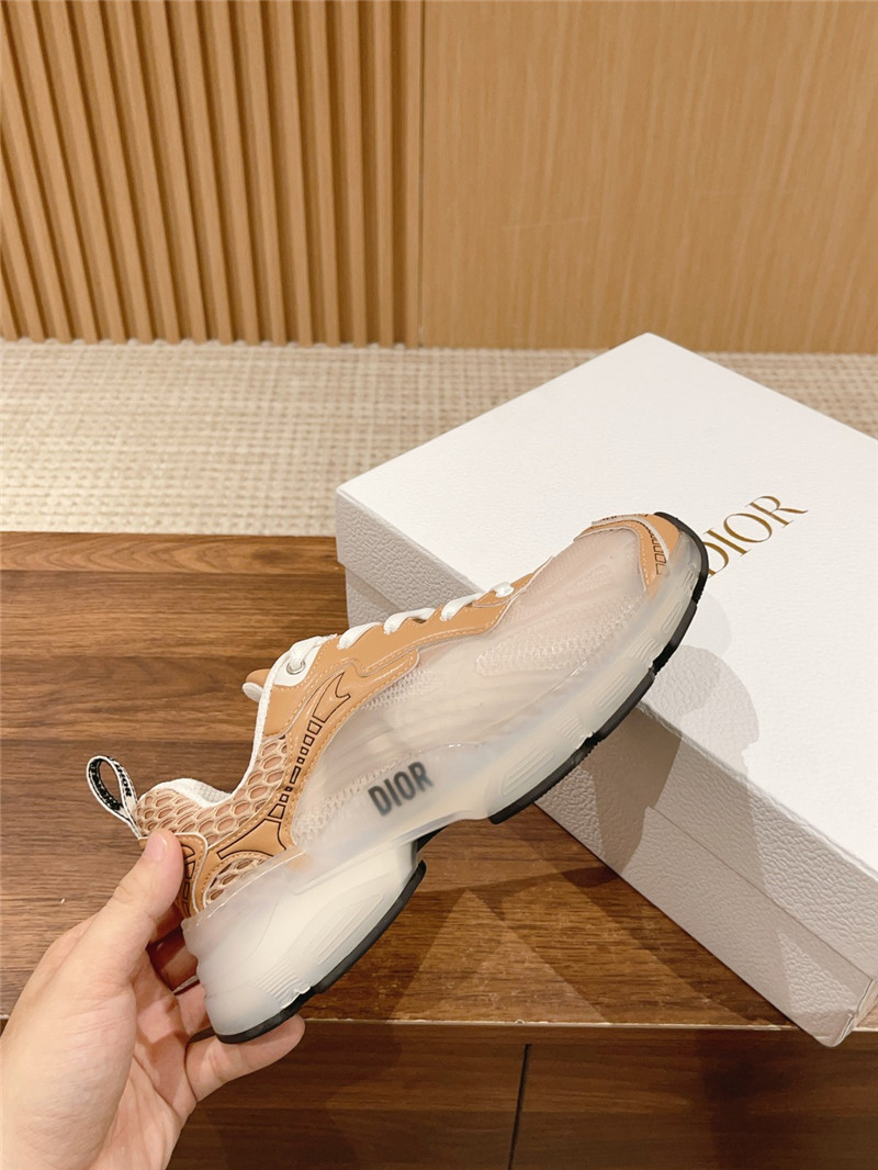 D10r brown mesh oblique vibe sneakers