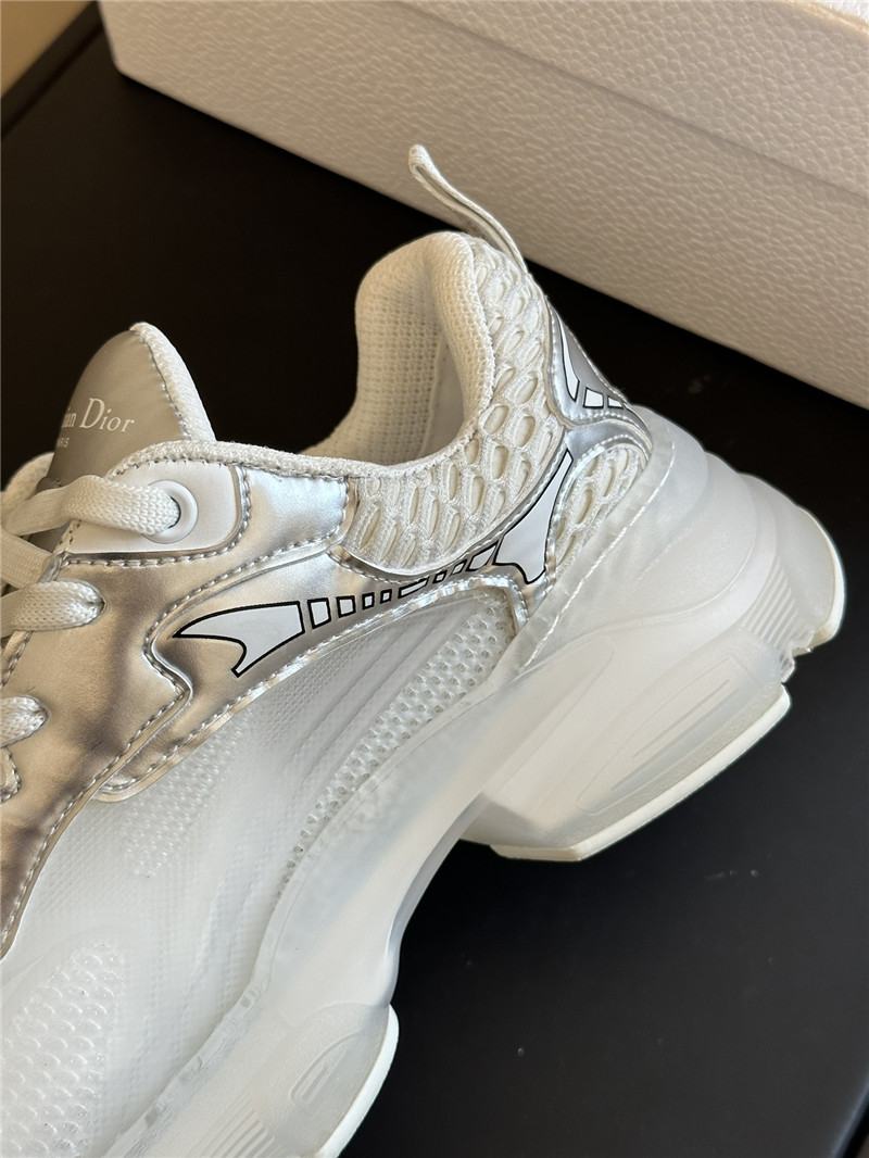 D10r silver mesh oblique vibe sneakers