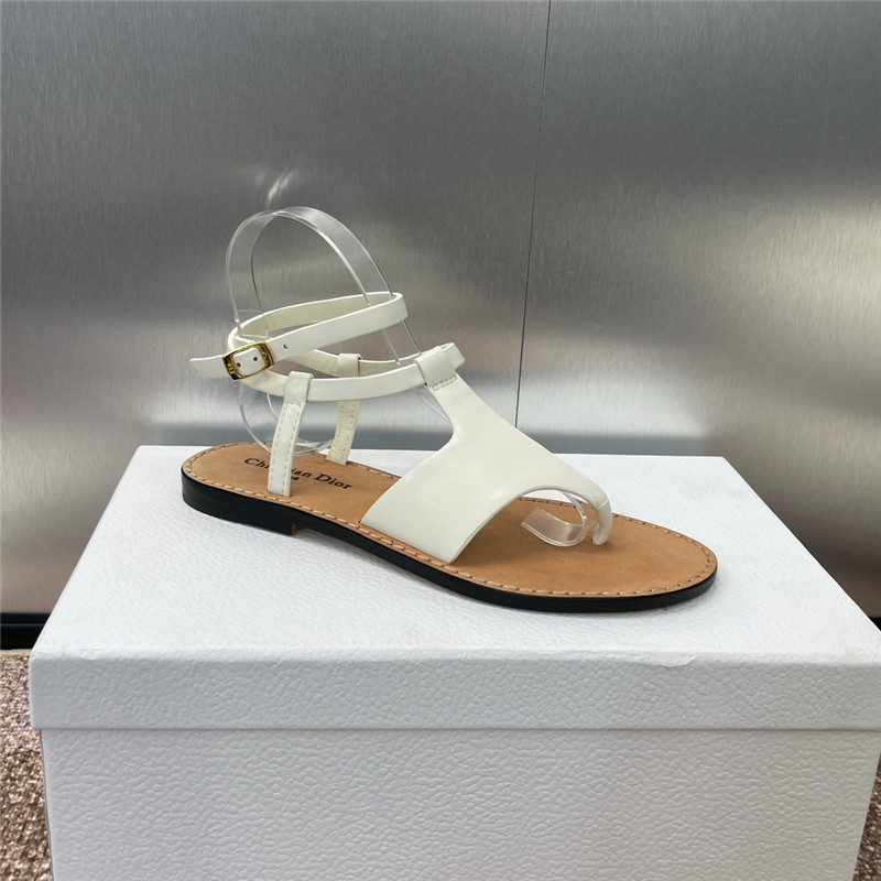 D10riviera D10r sun thong sandal white calfskin