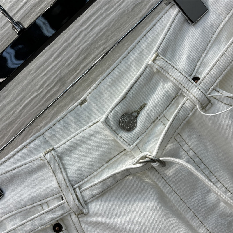 acne studios belted denim straight pants replicas clothes
