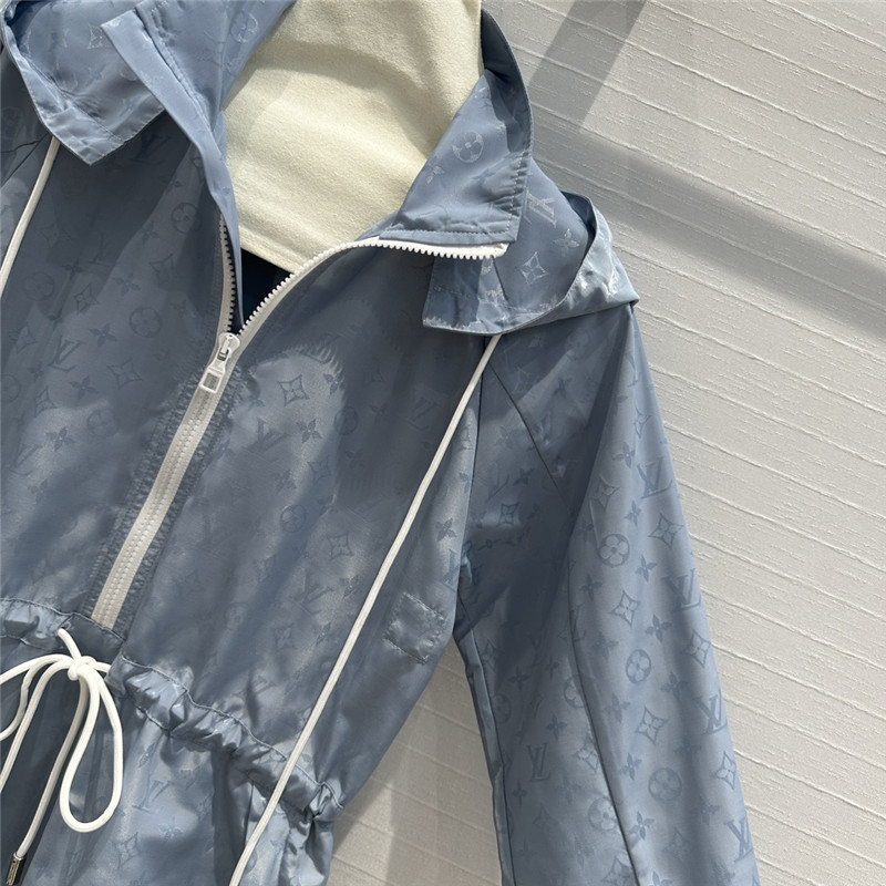 l0vis Vvtt0n lv hooded trench dress replicas clothes