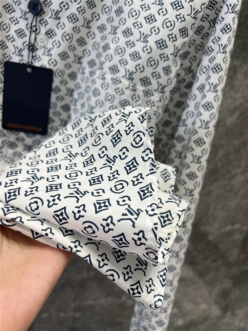 l0vis Vvtt0n lv letter print long sleeve shirt replicas clothes