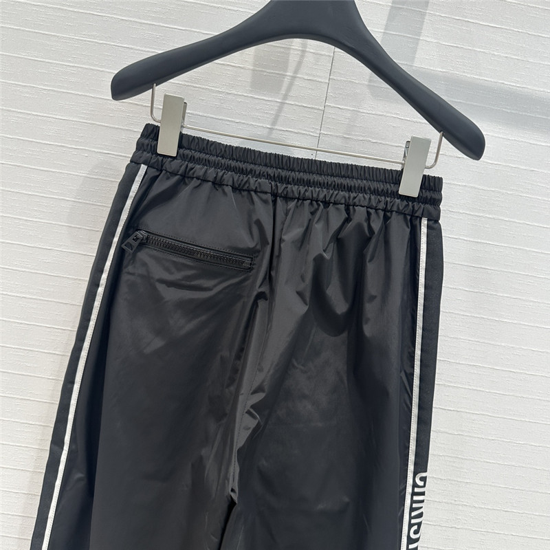 D10r black nylon casual trousers replica designer clothes
