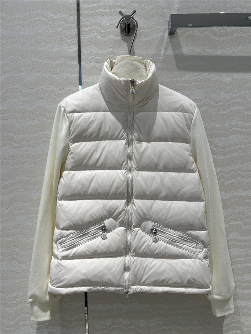 Moncler sweatshirt knitted patchwork down jacket replicas clothes