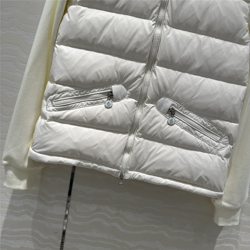 Moncler sweatshirt knitted patchwork down jacket replicas clothes