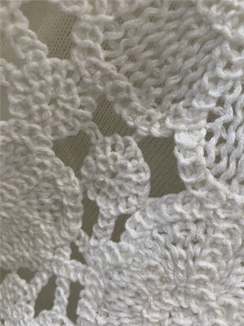 Va1e*ntin0 handmade floral patchwork knitted top replica clothing