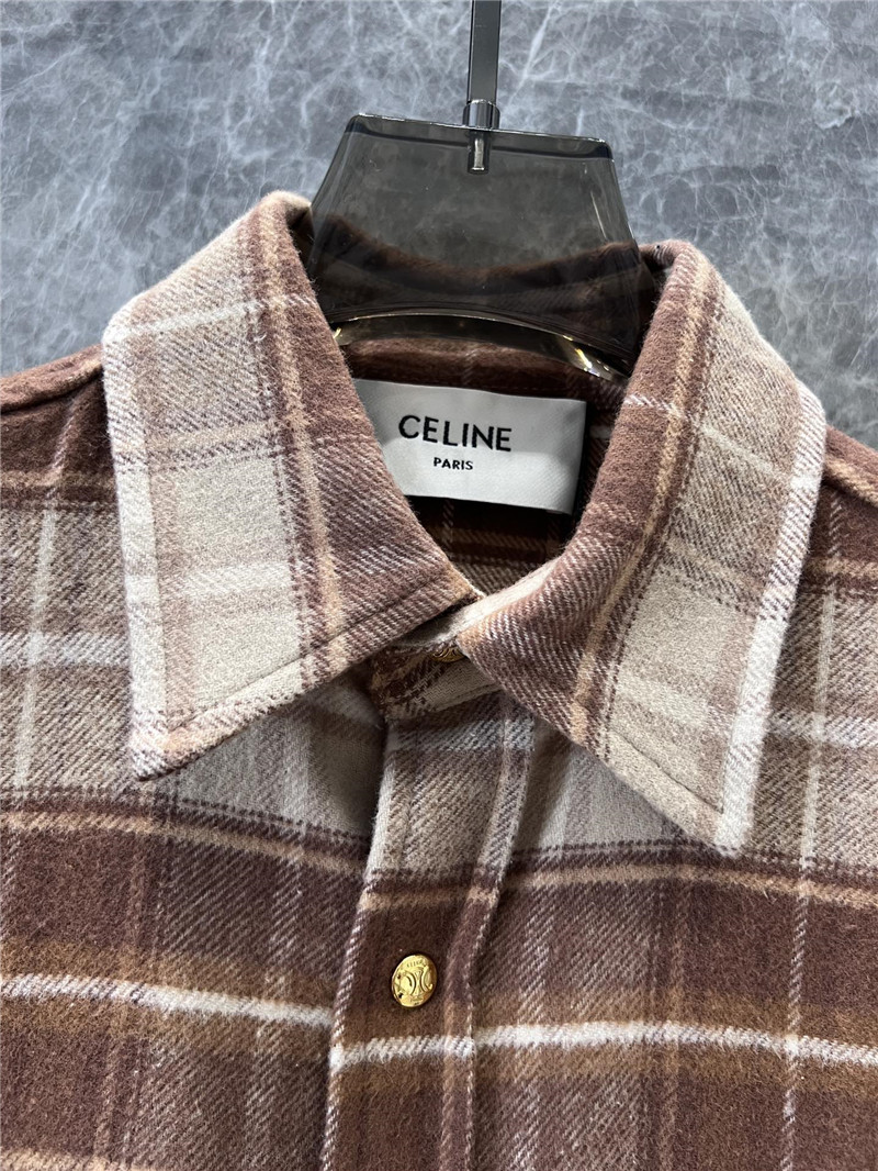 Ce1i*e logo check short shirt replica clothing sites
