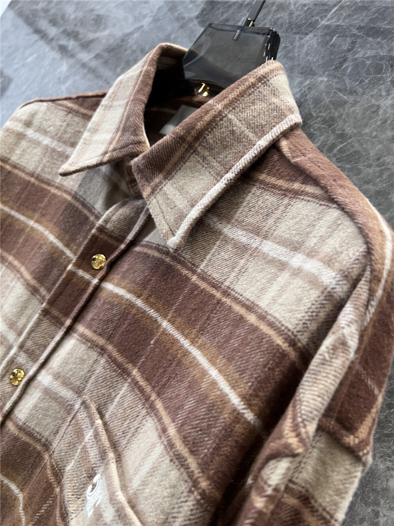 Ce1i*e logo check short shirt replica clothing sites