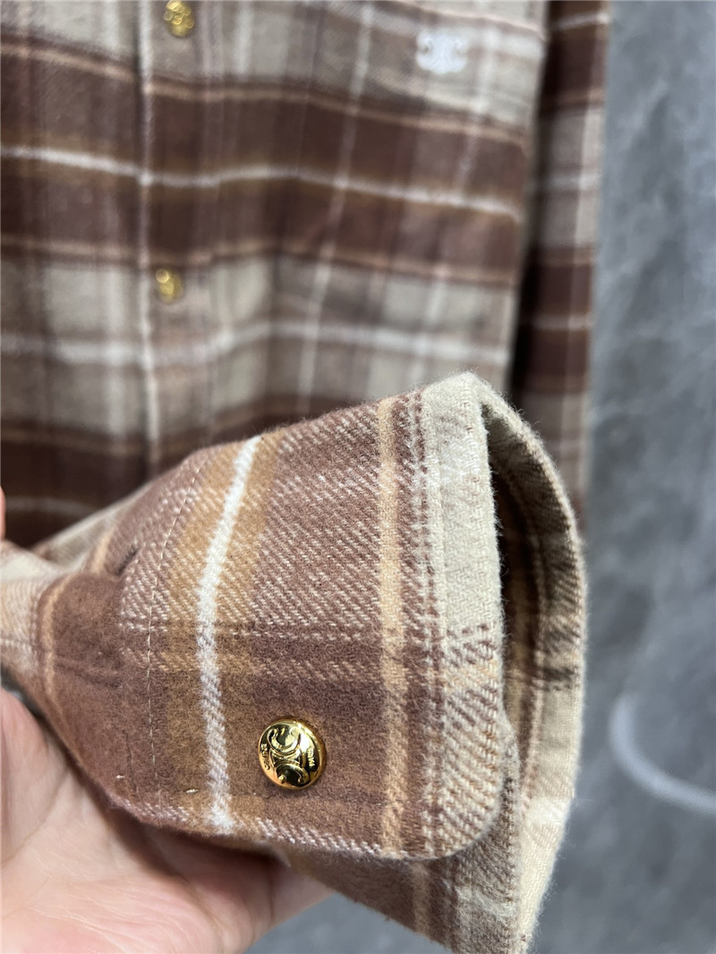 Ce1i*e logo check short shirt replica clothing sites