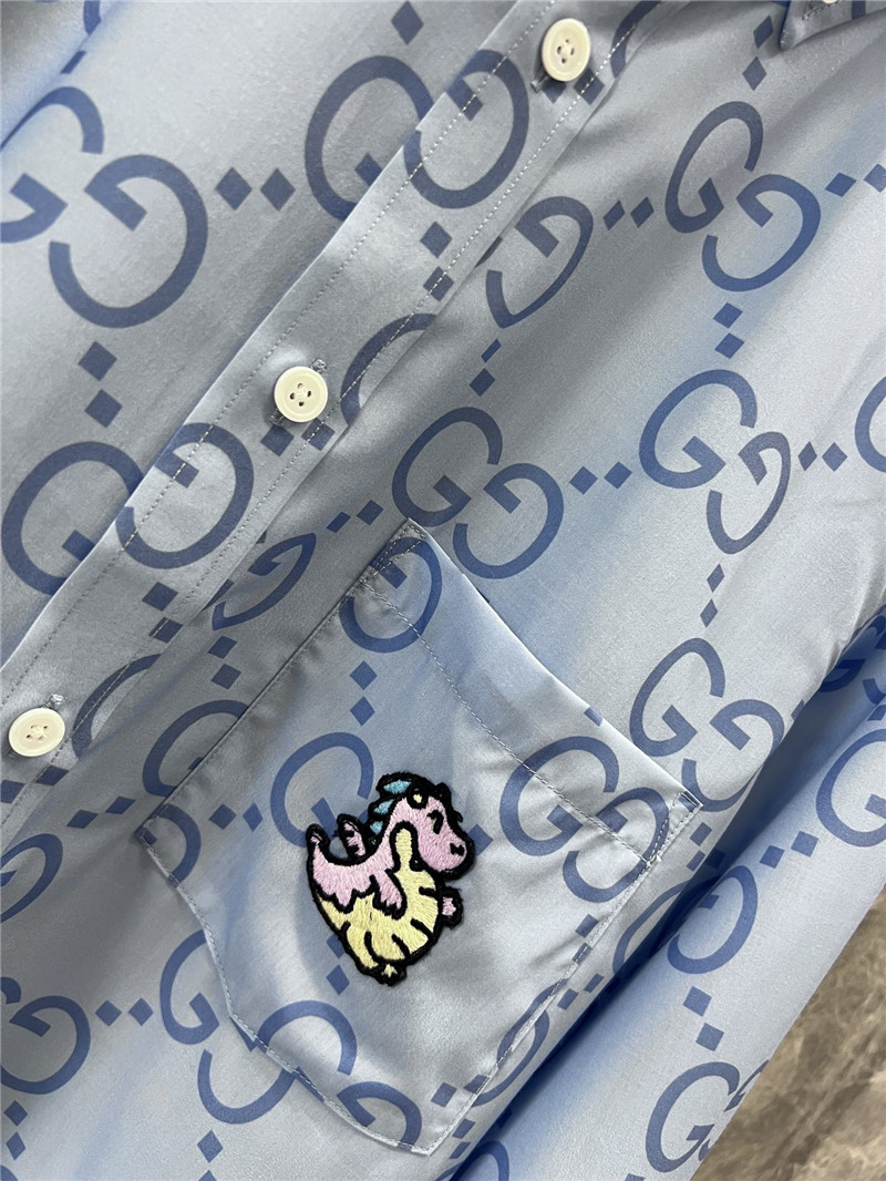 Gvc*1 g print dinosaur logo long sleeve shirt replica clothes