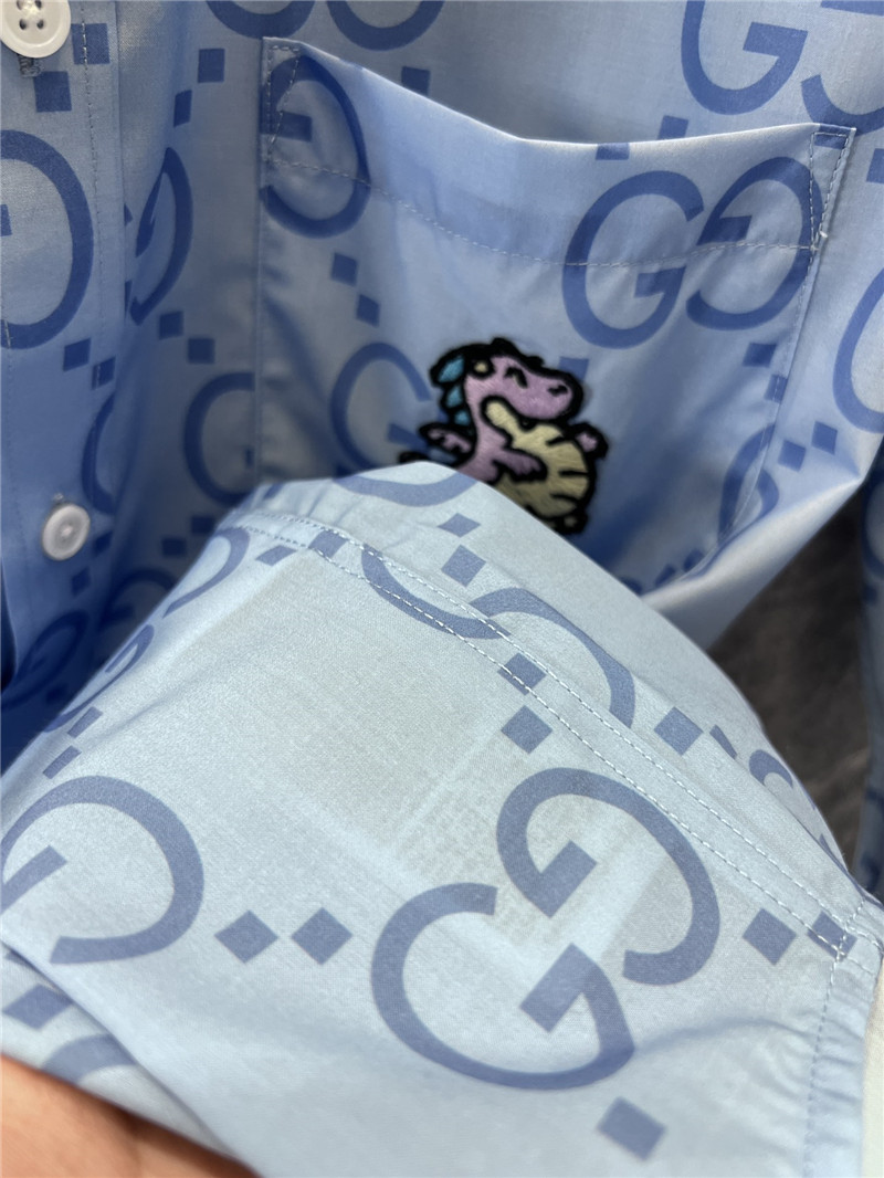 Gvc*1 g print dinosaur logo long sleeve shirt replica clothes