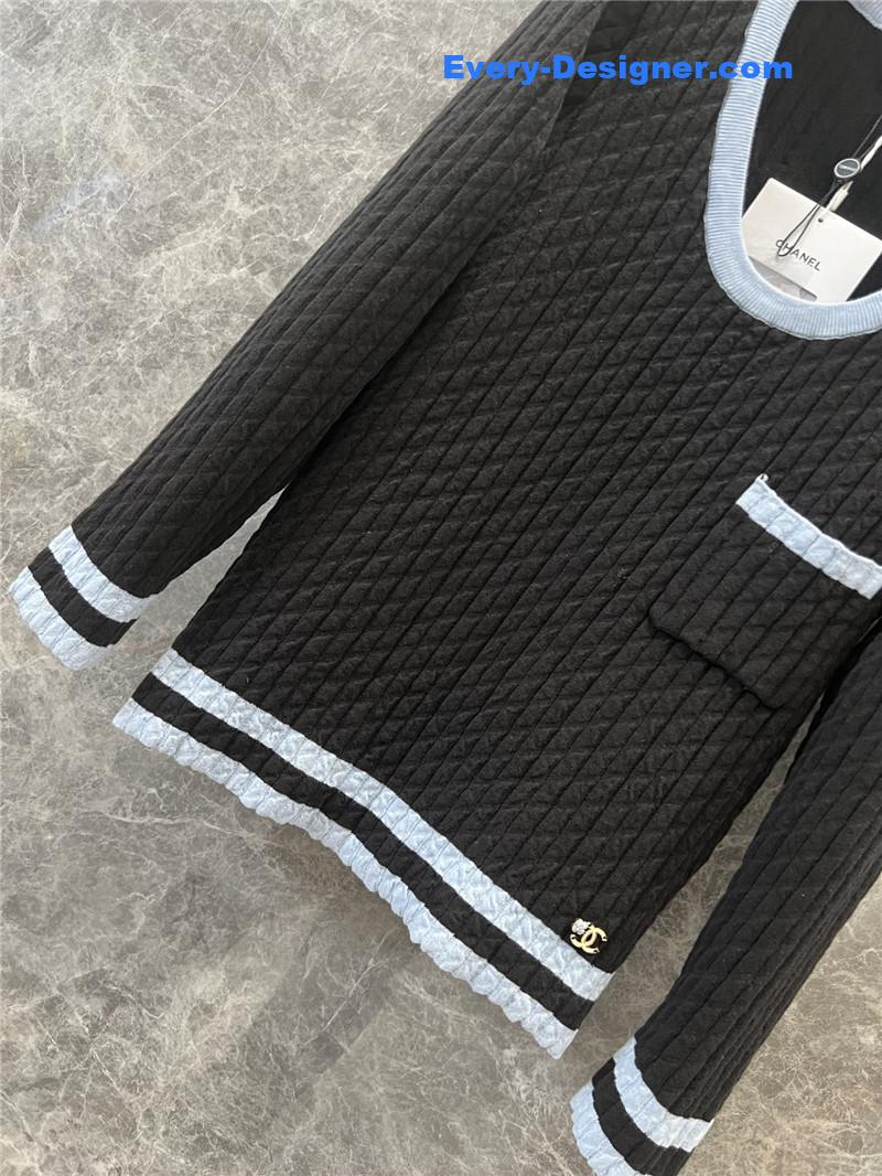 Ch**el slim round neck sweater replicas clothes