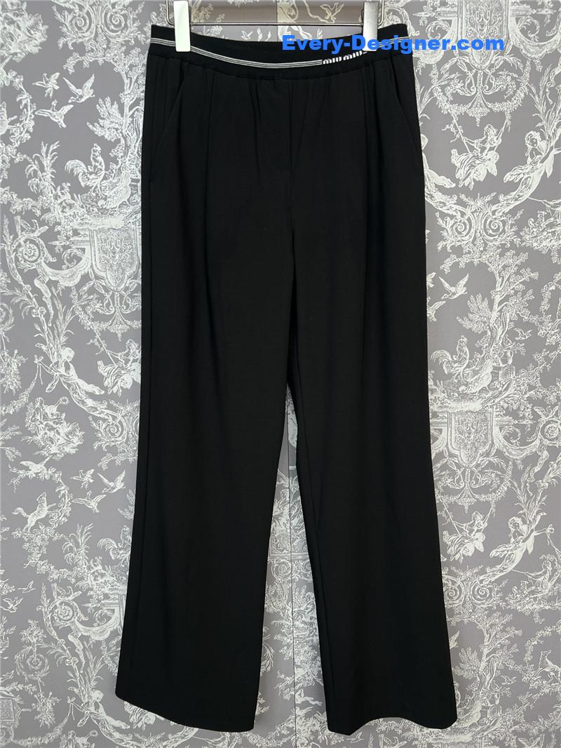 M1um1u high waist wide leg trousers replica clothing sites