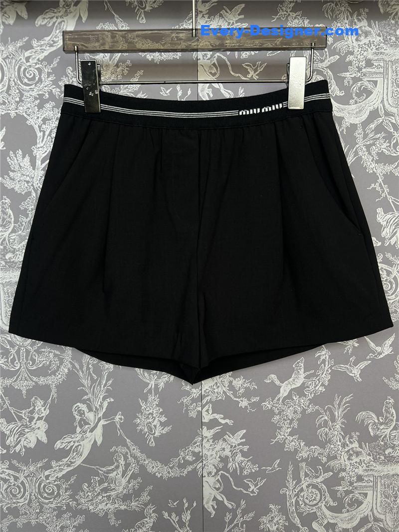 M1um1u high waist wide leg shorts replica d&g clothing