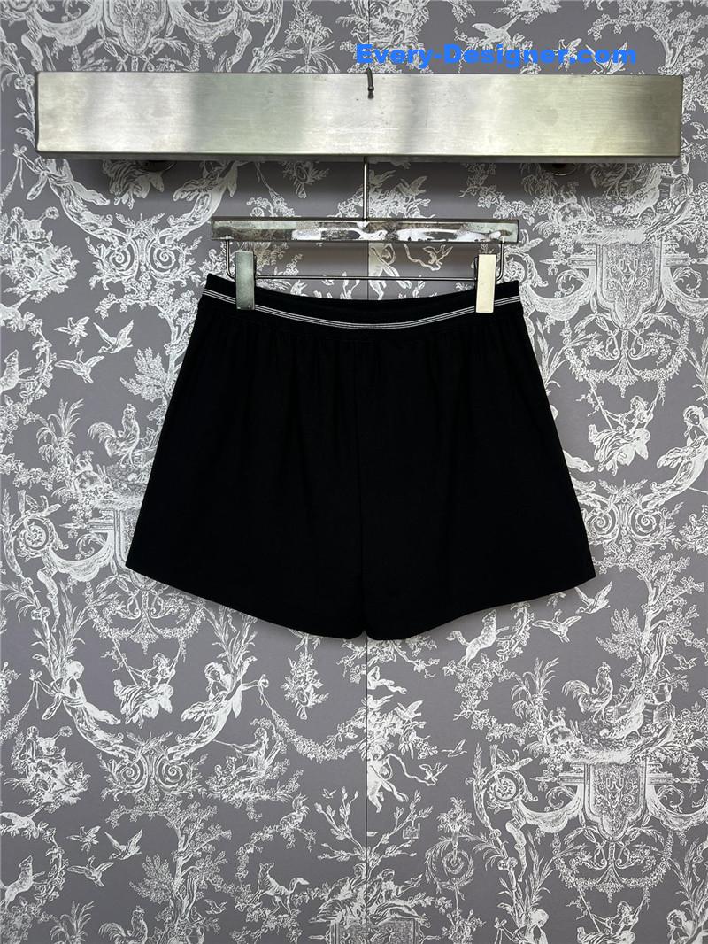 M1um1u high waist wide leg shorts replica d&g clothing