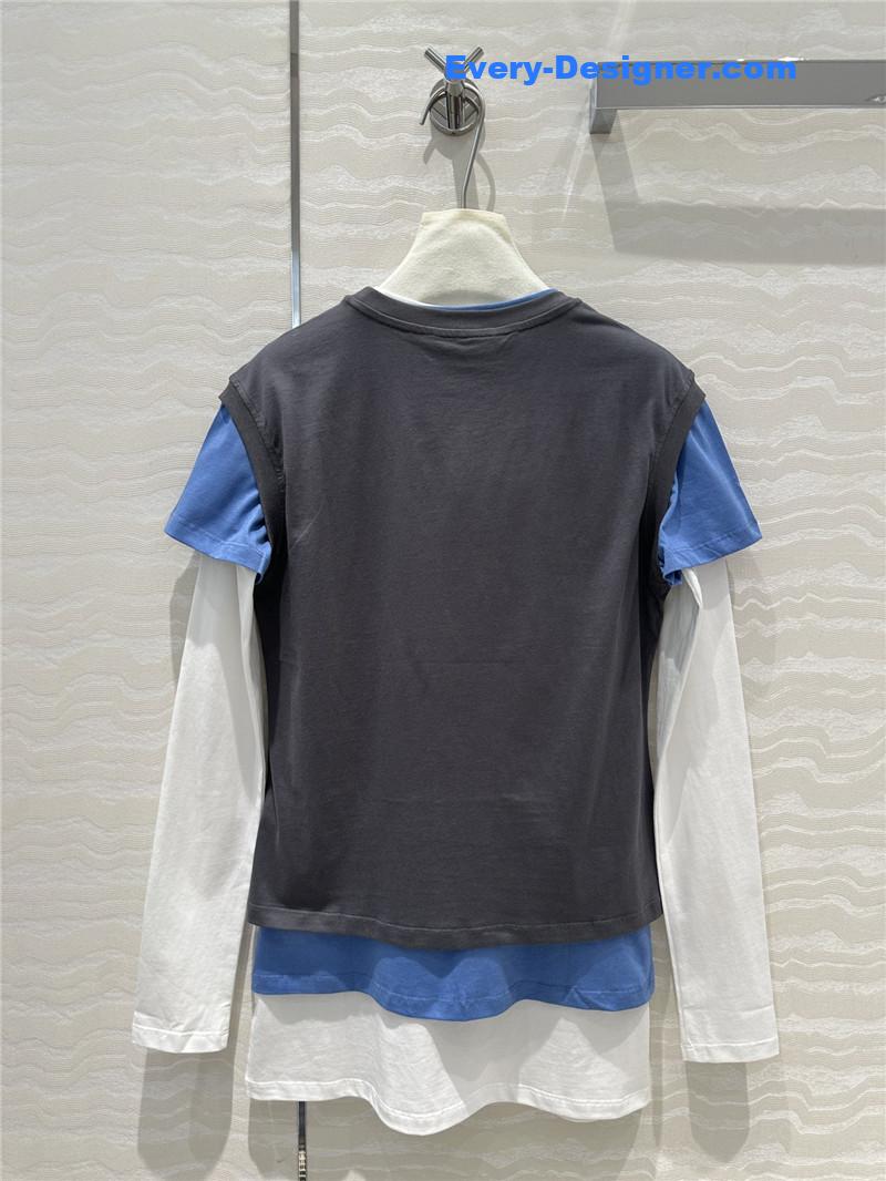 M1um1u color tone three-piece t replica clothes