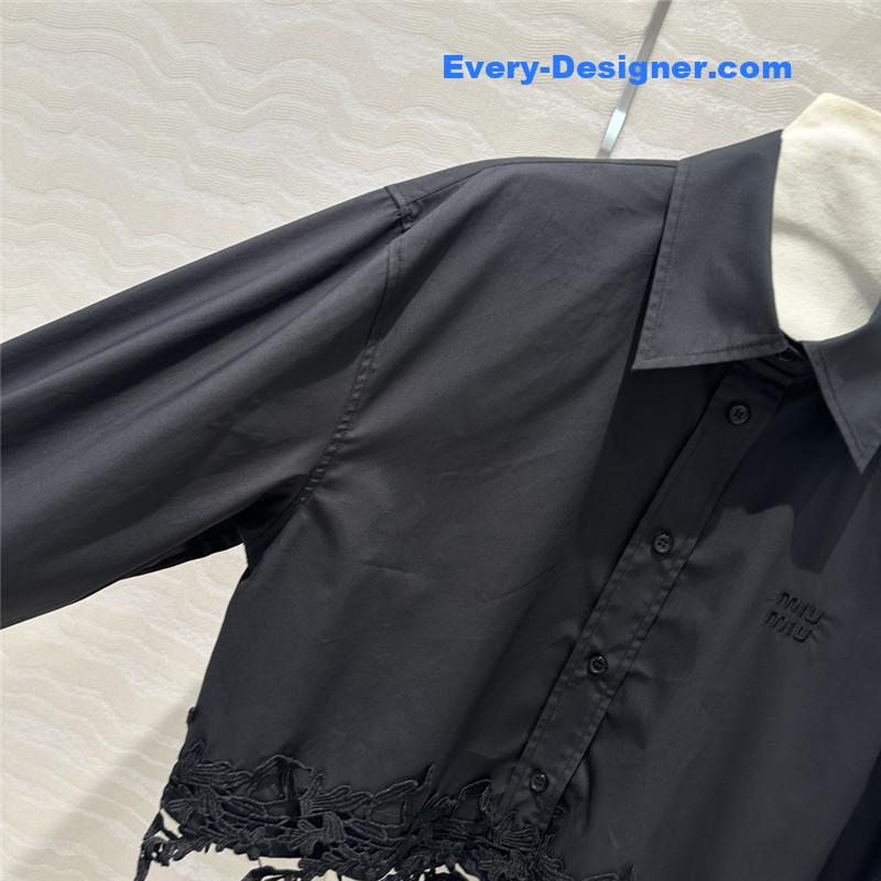 M1um1u temperament lace shirt replica clothing sites