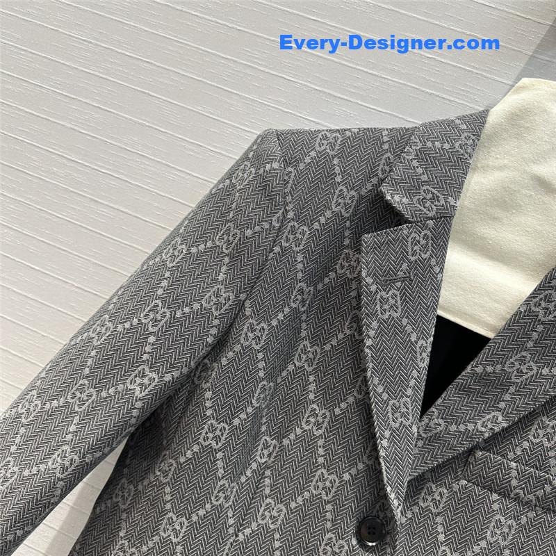Gvc*1 double g jacquard suit jacket replicas clothes