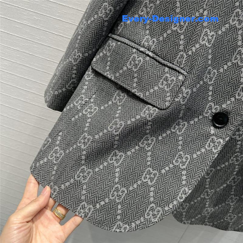 Gvc*1 double g jacquard suit jacket replicas clothes