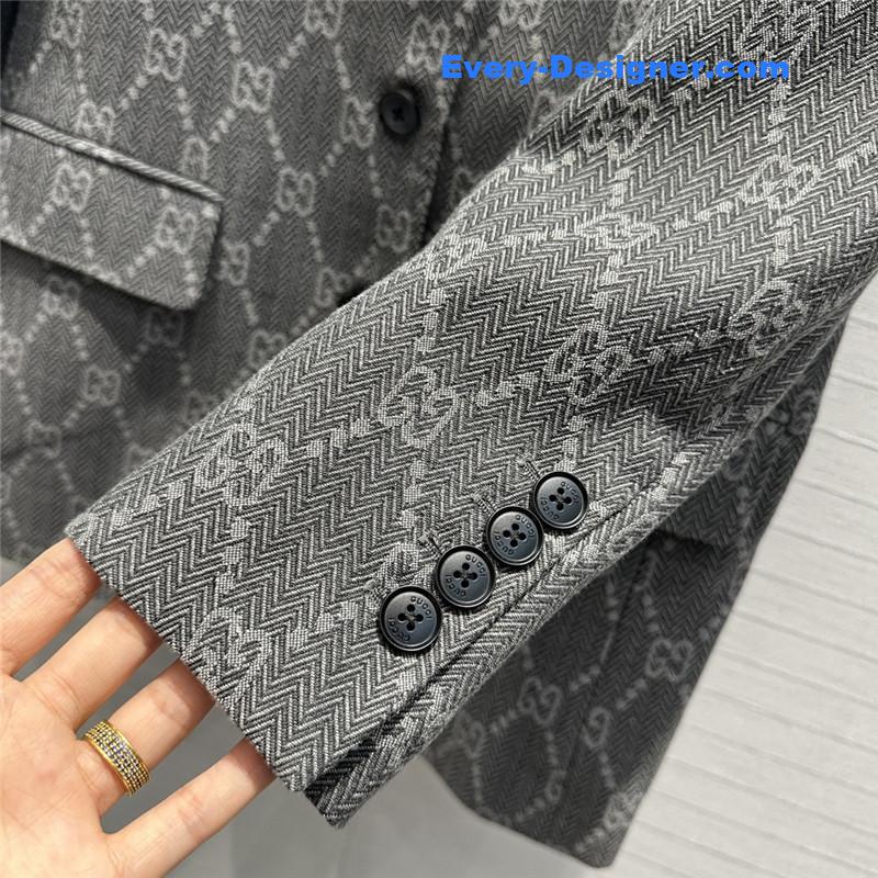 Gvc*1 double g jacquard suit jacket replicas clothes