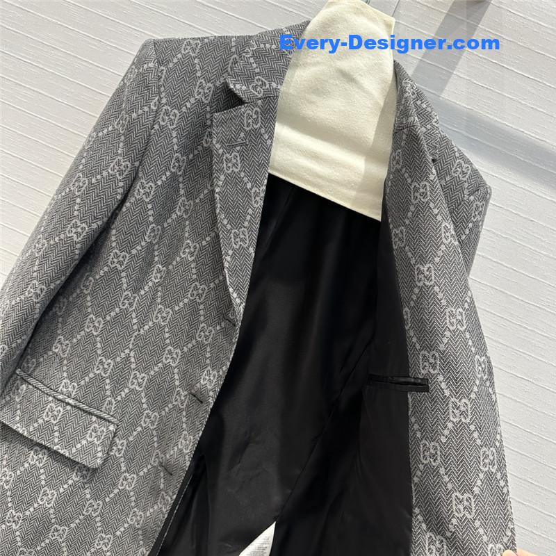 Gvc*1 double g jacquard suit jacket replicas clothes