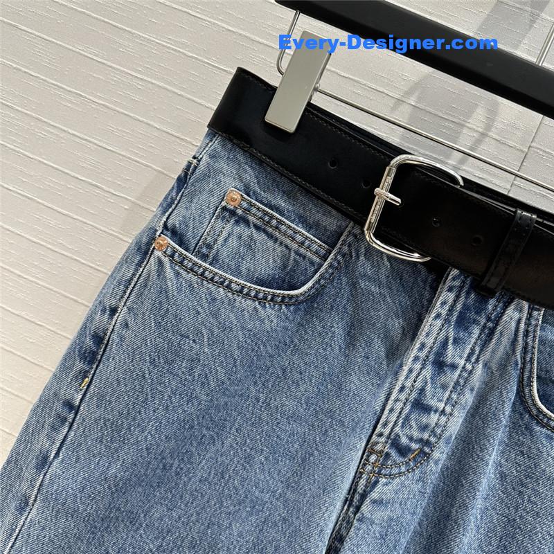 A1exa*der wang belt stitching sickle jeans replica clothes