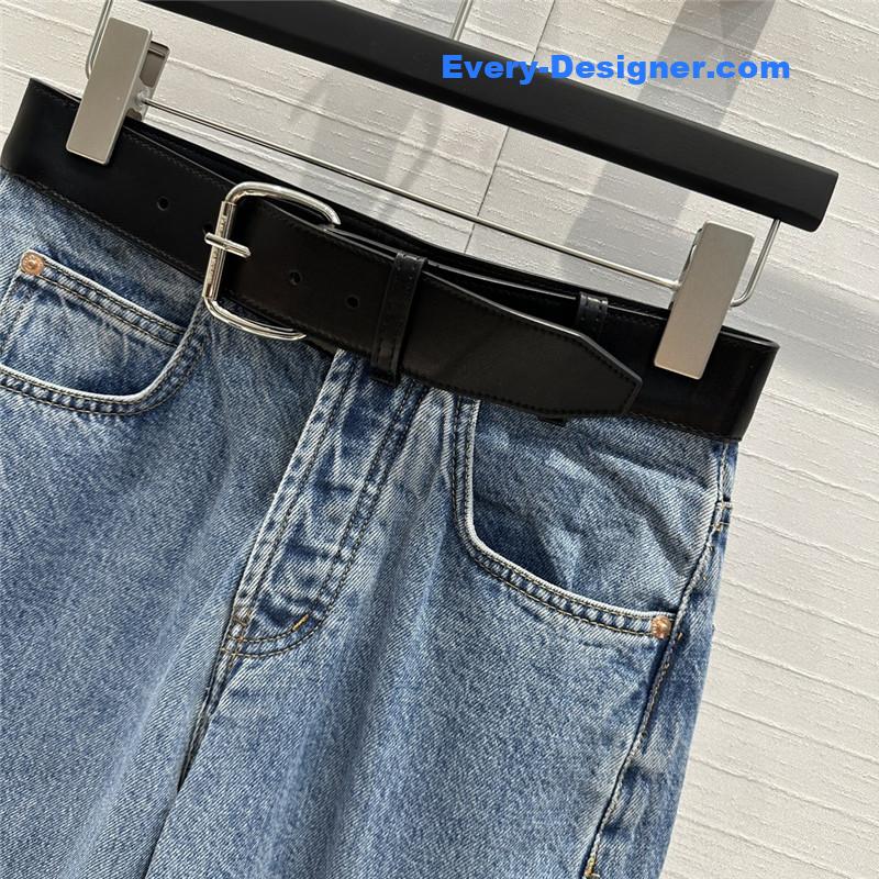 A1exa*der wang belt stitching sickle jeans replica clothes