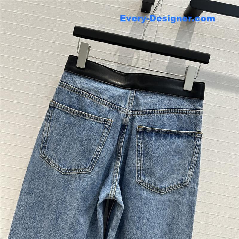 A1exa*der wang belt stitching sickle jeans replica clothes