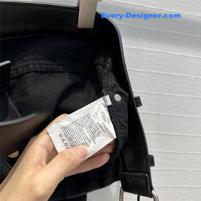 A1exa*der wang belt stitching sickle jeans replica clothes