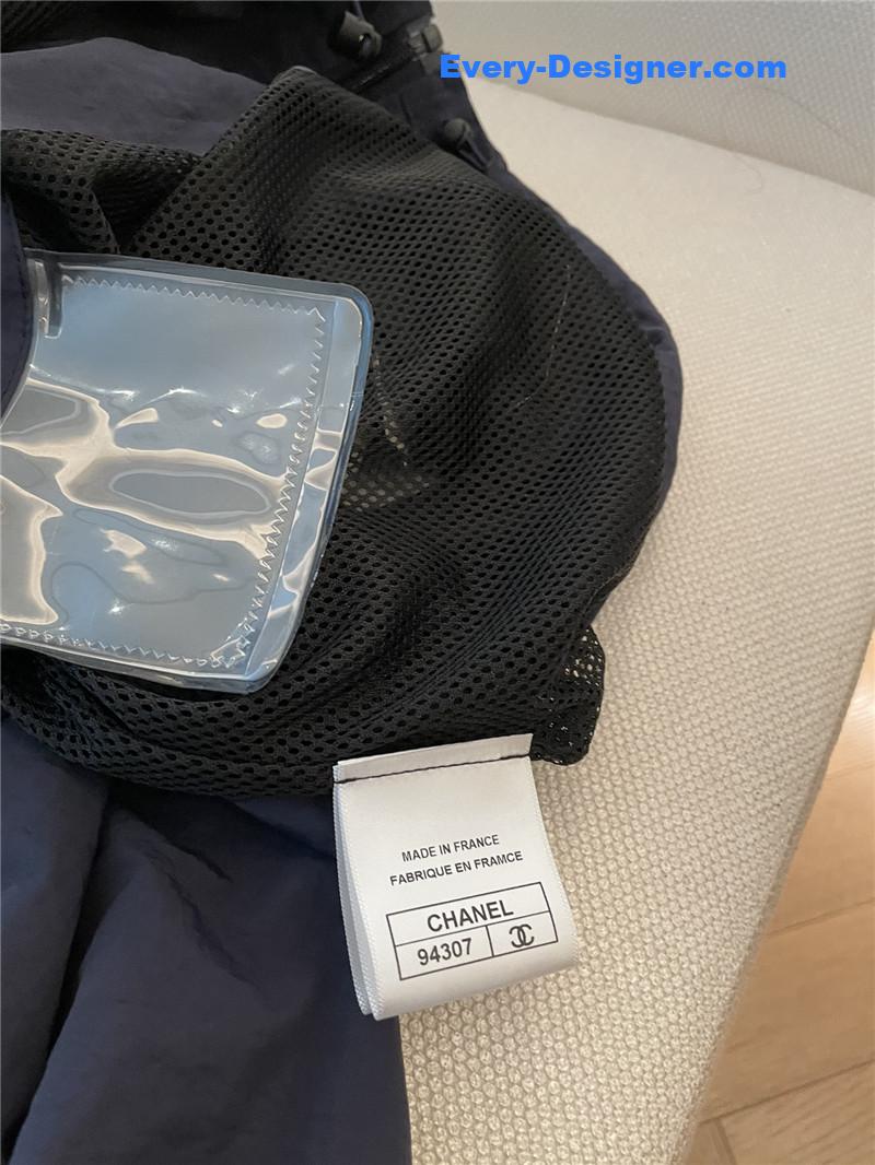 Ch**el color block hooded jacket replicas clothes