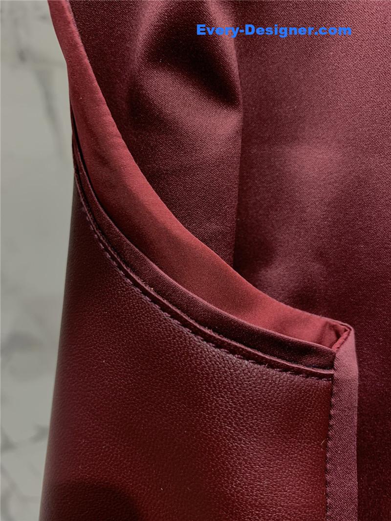 H**me5 leather patchwork satin waistcoat replica clothes