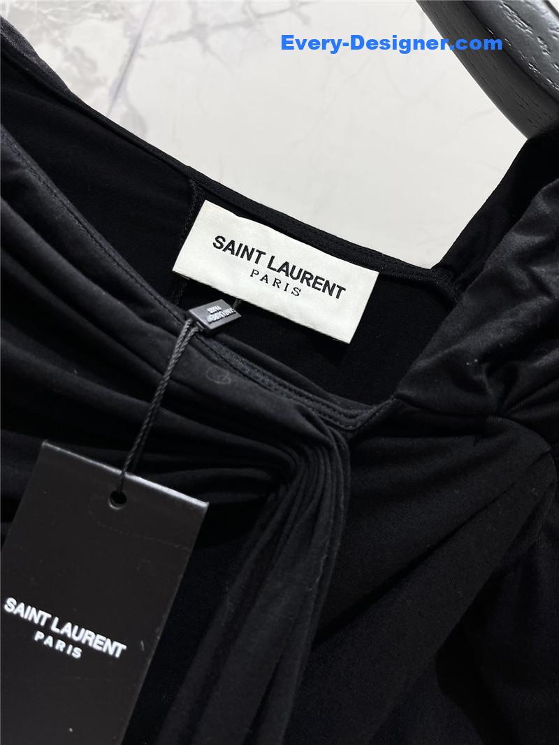 Y51 pleated off-shoulder dress replicas clothes